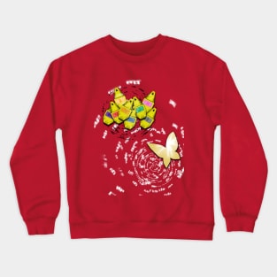 D tag butterfly Crewneck Sweatshirt